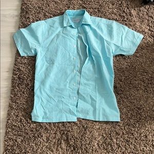 Newport isle button shirt Men S blue and w…